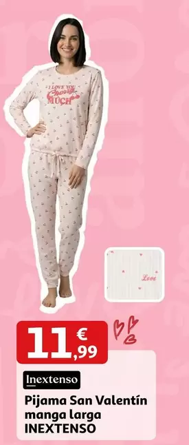 Inextenso - Pijama San Valentín Manga Larga