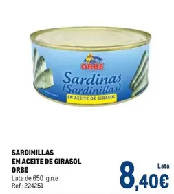 orbe - Sardinillas En Aceite De Girasol