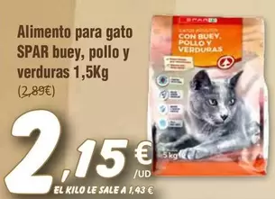 Spar - Alimento Para Gato Buey, Pollo Y Verduras