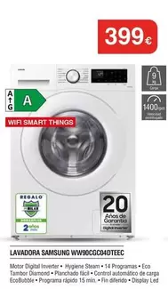 Samsung - Lavadora Ww90cgc04dteec