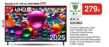 LG - 4k 43" 43ur7406lb