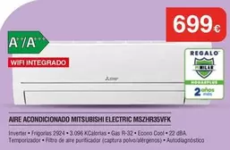 Hisense - Aire Acondicionado Mitsubishi Electric Ms2hr35vfk