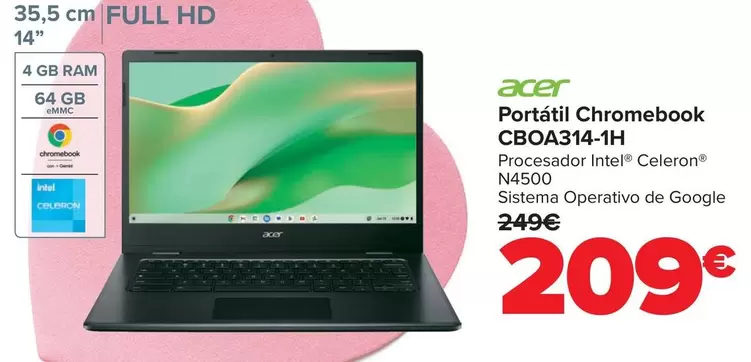 Acer - Portatil Chromebook CBOA314-1H