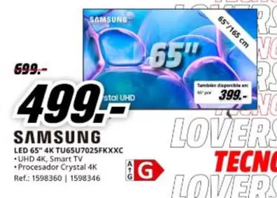 Samsung - Led 65" 4k Tu65u7025fkxxc