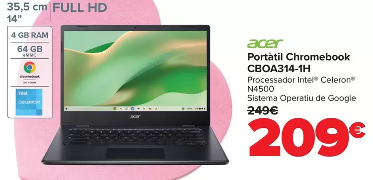 Acer - Portatil Chromebook CBOA314-1H