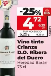 Heredad Baran - Vino Tinto Crianza D.O. Ribera Del Duero