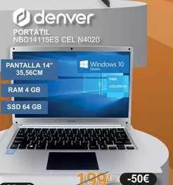 Denver - Portátil NBD14115ES CEL N4020