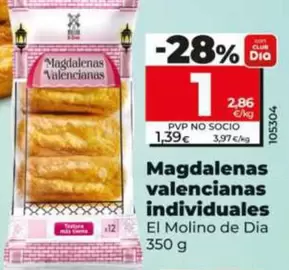 El Molino De Dia - Magdalenas Valencianas Individuales