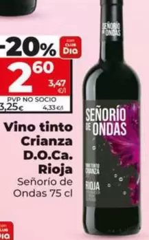 Señorío De Ondas - Vino Tinto Crianza D.O.Ca. Rioja 