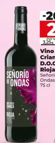 Señorío De Ondas - Vino Tinto Crianza D.O.Ca. Rioja 
