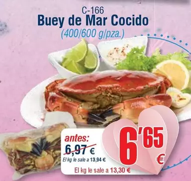 Buey De Mar Cocido