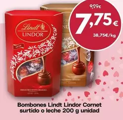 Lindt - Bombones Lindor Cornet Surtido O Leche