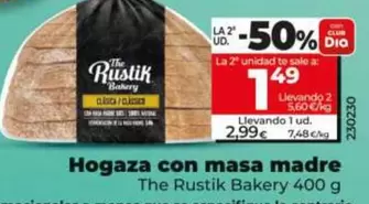 The Rustik Bakery - Hogaza Con Masa Madre 