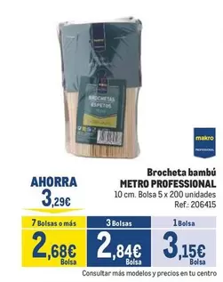 makro - Brocheta Bambu
