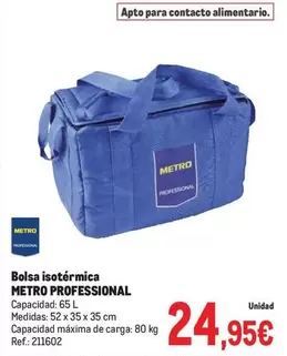 Metro Professional - Bolsa Isotérmica