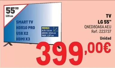 LG - Tv QNED80A6A.AEU