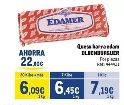 Oldenburger - Queso Barra Edam