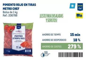 chef select - Pimiento Rojo En Tiras