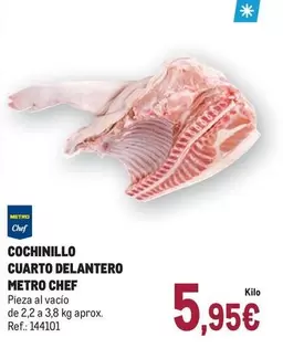 chef select - Cochinillo Cuarto Delantero