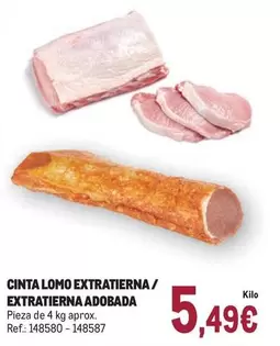 Cinta Lomo Extratierna/ Extratierna Adobada