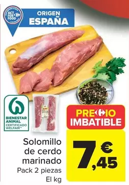 origen - Solomillo De Cerdo Marinado