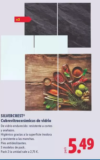 SilverCrest - Cubrevitrocerámicas De Vidrio