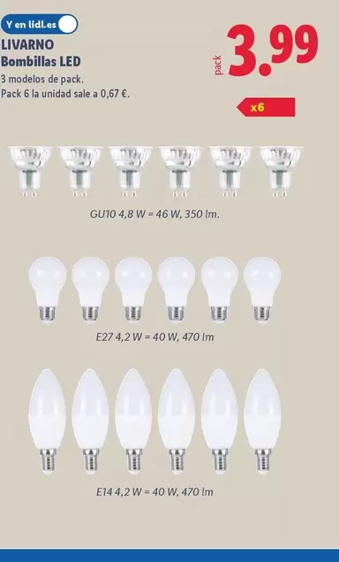 Livarno - Bombillas Led