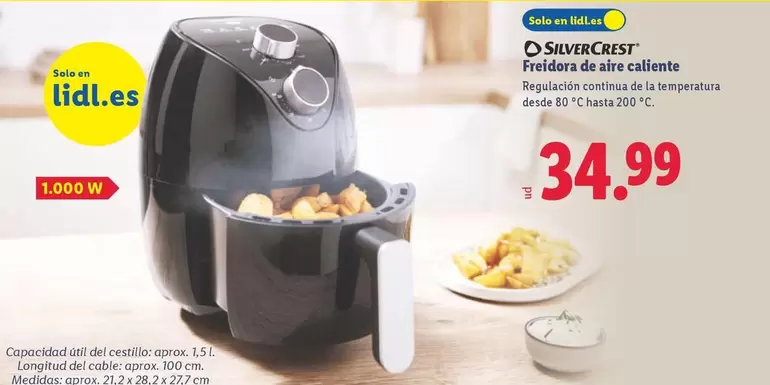 SilverCrest - Freidora De Aire Caliente