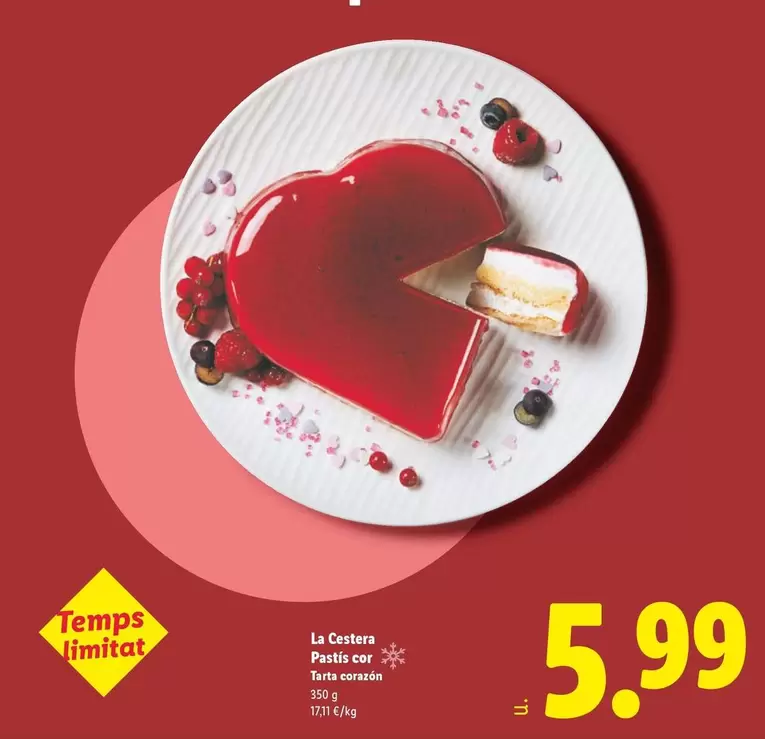 La Cestera - Pastís Cor Tarta Corazón