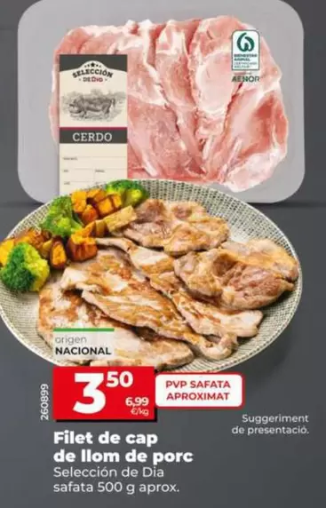 Seleccion De Dia - Filete De Cabeza De Lomo De Cerdo