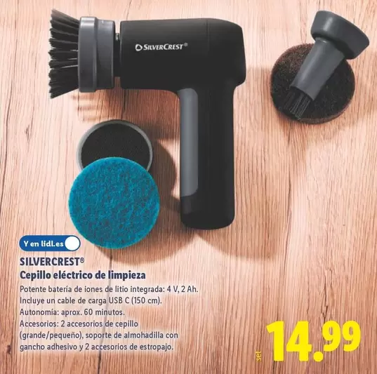 SilverCrest - Cepillo Eléctrico De Limpieza