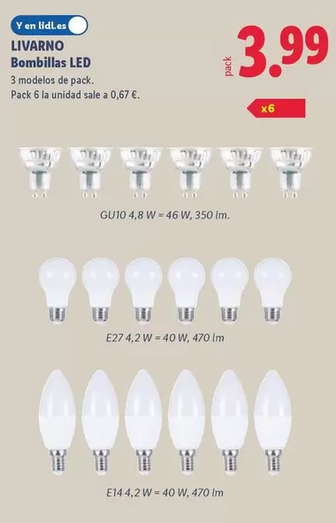 Livarno - Bombillas Led