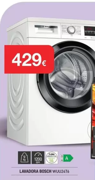 Bosch - Lavadora Wvuz2t6