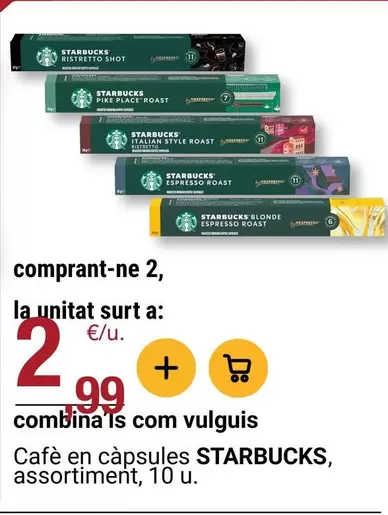 starbucks - Cafe En Capsules Assortiment