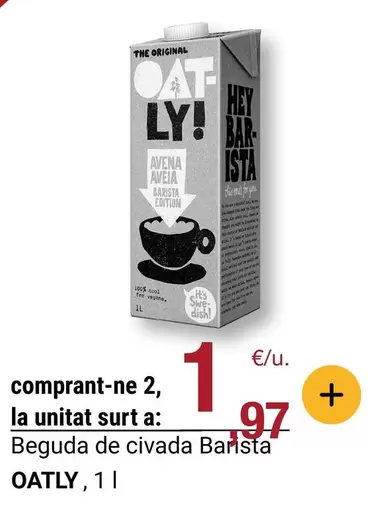 oatly - Beguda De Civada Barista
