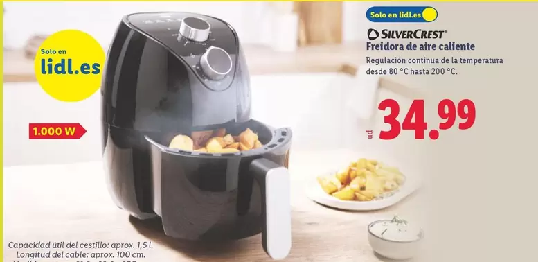SilverCrest - Freidora De Aire Caliente