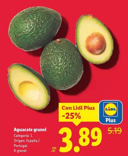Aguacate Granel