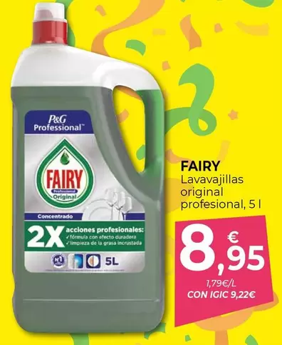 Fairy - Lavavajillas Original Profesional