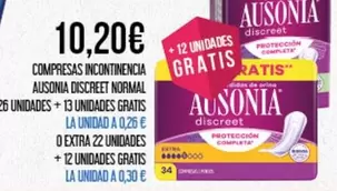 Ausonia - Compresas Incontinencia Discreet Normal