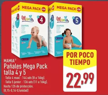 Mamia - Pañales Mega Pack Talla 4 Y 5