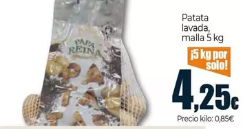 Papa Reina - Patata Lavada, Malla 5 Kg