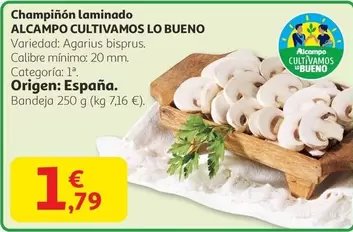 alcampo - Champiñón Laminado