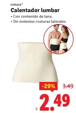 Esmara - Calentador Lumbar