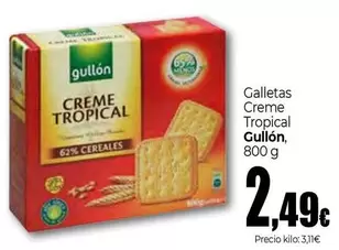 Gullón - Galletas Creme Tropical, 800 G