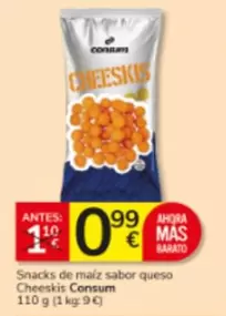 Consum - Snacks De Maiz Sabor Queso