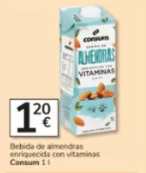 Consum - Bebida De Almendras Enriquecida Con Vitaminas