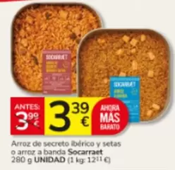 Mas - Arroz De Secreto Ibérico Y Setas O Arroz A Banda