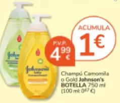 Johnson's - Champú Camomila O Gold