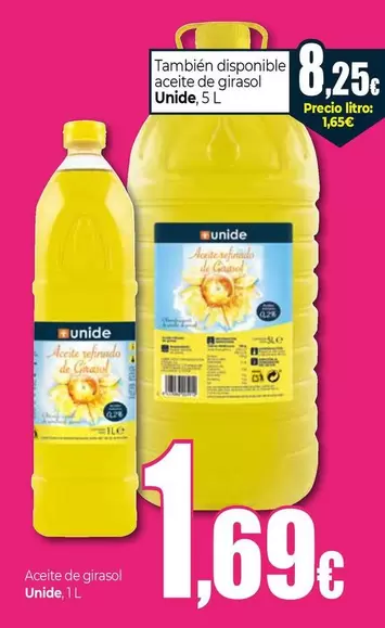 Unide - Aceite De Girasol, 1 L