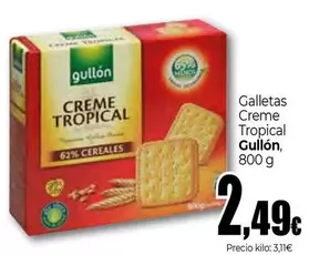 Gullón - Galletas Creme Tropical, 800 G